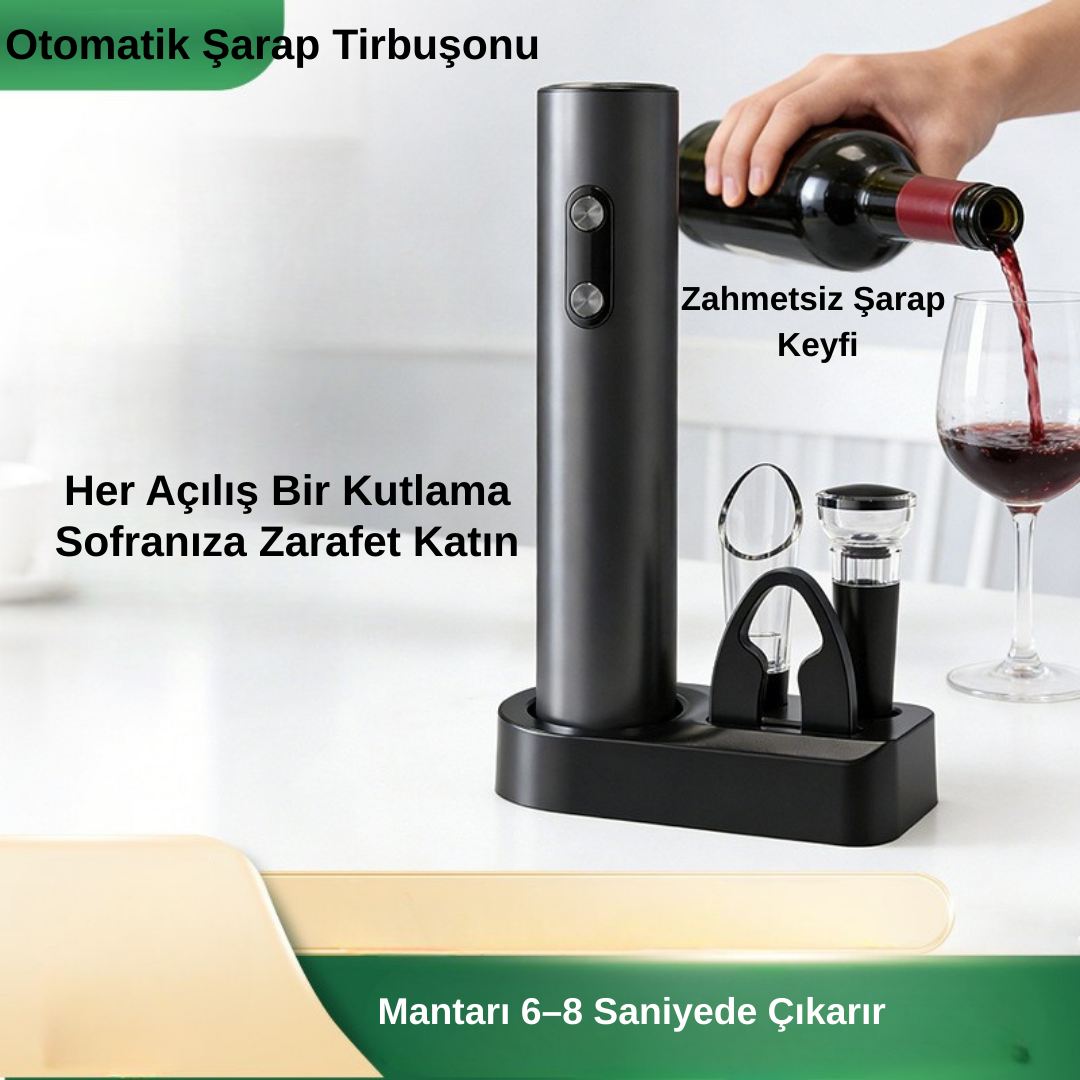 Otomatik Tirbuşon Seti