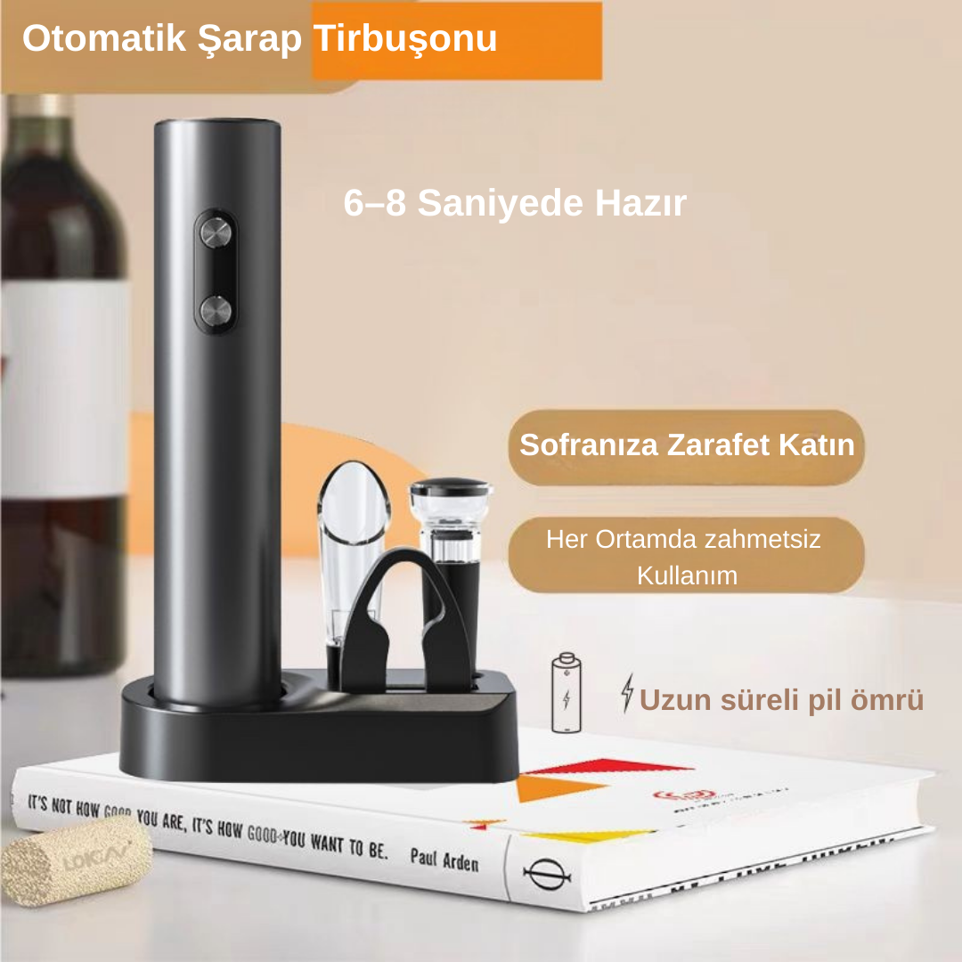 Otomatik Tirbuşon Seti